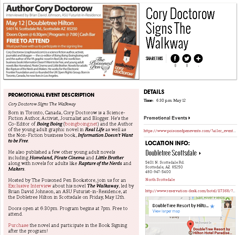 Cory Doctorow ad